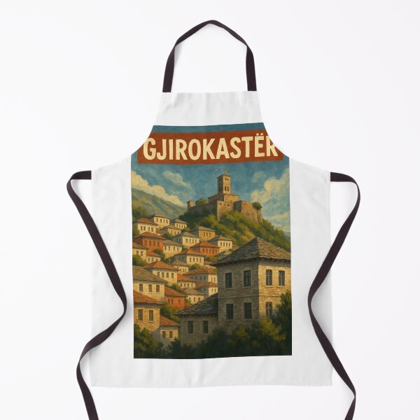 Item preview, Gjirokastër Albania Stone Houses and Hilltop Castle designed and sold by Aryabek.