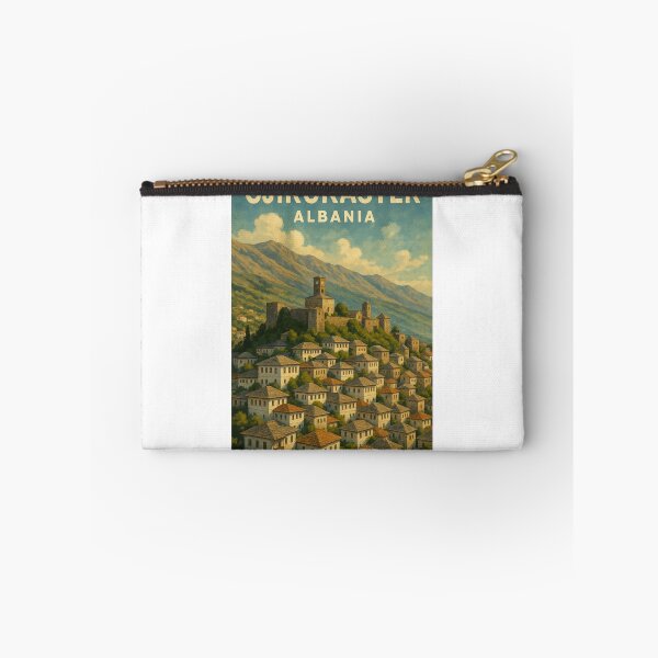 Item preview, Gjirokastër Albania Castle Overlooking Historic Town designed and sold by Aryabek.