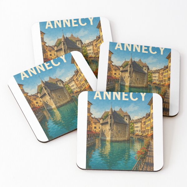 Item preview, Annecy France Historic Canal View and Palais de l’Isle designed and sold by Aryabek.