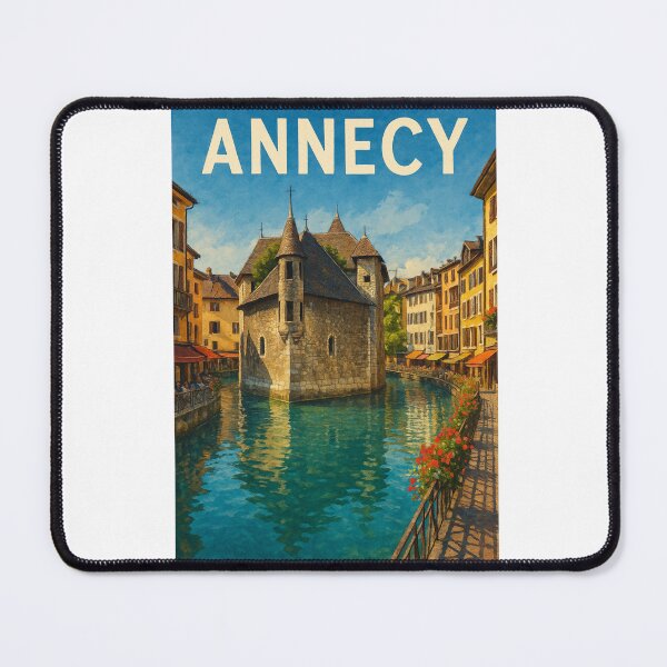 Item preview, Annecy France Historic Canal View and Palais de l’Isle designed and sold by Aryabek.