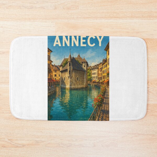 Item preview, Annecy France Historic Canal View and Palais de l’Isle designed and sold by Aryabek.