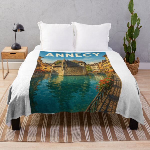 Item preview, Annecy France Historic Canal View and Palais de l’Isle designed and sold by Aryabek.
