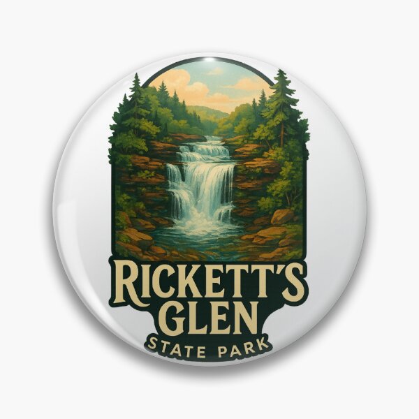 Item preview, Ricketts Glen State Park Pennsylvania Waterfall View designed and sold by Aryabek.