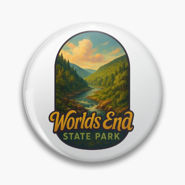 Item preview, Worlds End State Park Pennsylvania Mountain River Valley designed and sold by Aryabek.