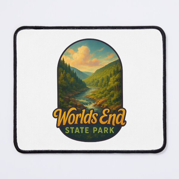 Item preview, Worlds End State Park Pennsylvania Mountain River Valley designed and sold by Aryabek.