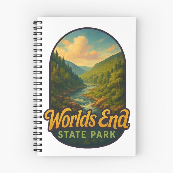 Item preview, Worlds End State Park Pennsylvania Mountain River Valley designed and sold by Aryabek.