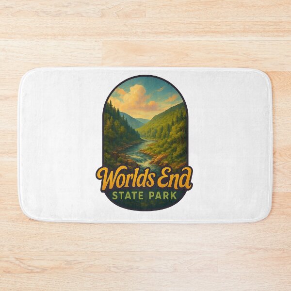 Item preview, Worlds End State Park Pennsylvania Mountain River Valley designed and sold by Aryabek.