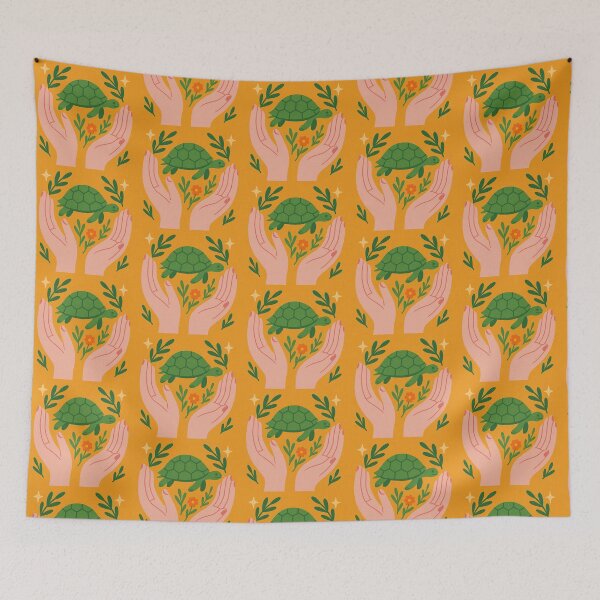 Item preview, Nurturing Hands Protecting a Gentle Turtle designed and sold by zzz888.