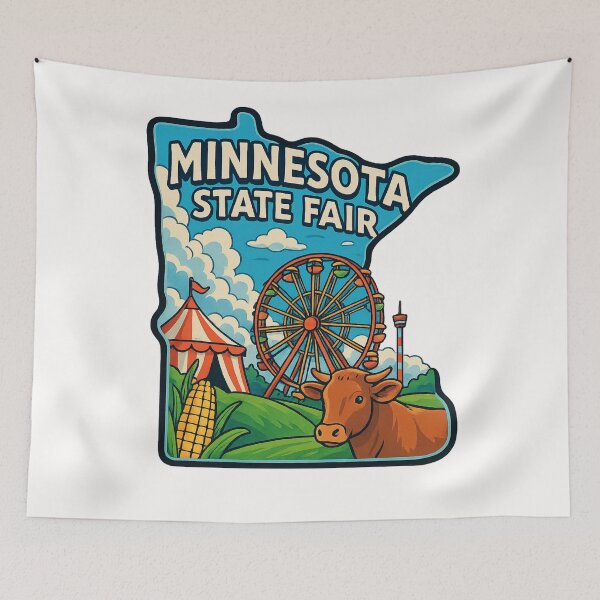 Item preview, Minnesota State Fair Ferris Wheel and Farm View designed and sold by Places On Earth.