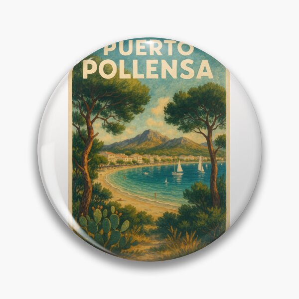 Item preview, Puerto Pollensa Mallorca Seaside Beach and Bay View designed and sold by Places On Earth.