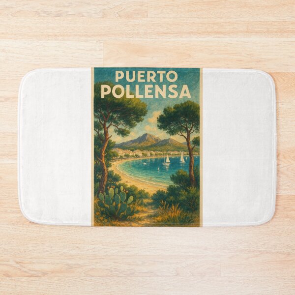 Item preview, Puerto Pollensa Mallorca Seaside Beach and Bay View designed and sold by Places On Earth.