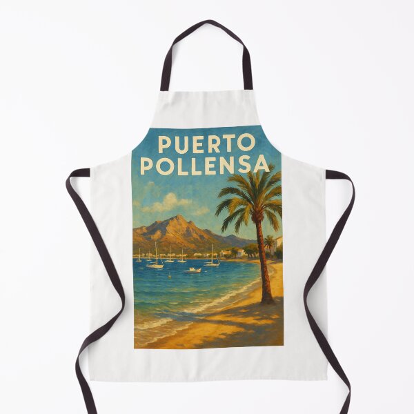 Item preview, Puerto Pollensa Mallorca Palm Tree Coastline at Sunset designed and sold by Places On Earth.