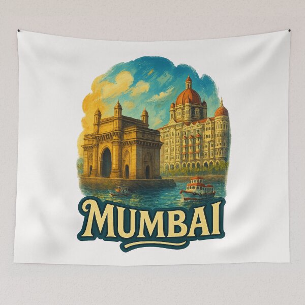 Item preview, Gateway of India and Taj Mahal Palace, Mumbai designed and sold by Places On Earth.