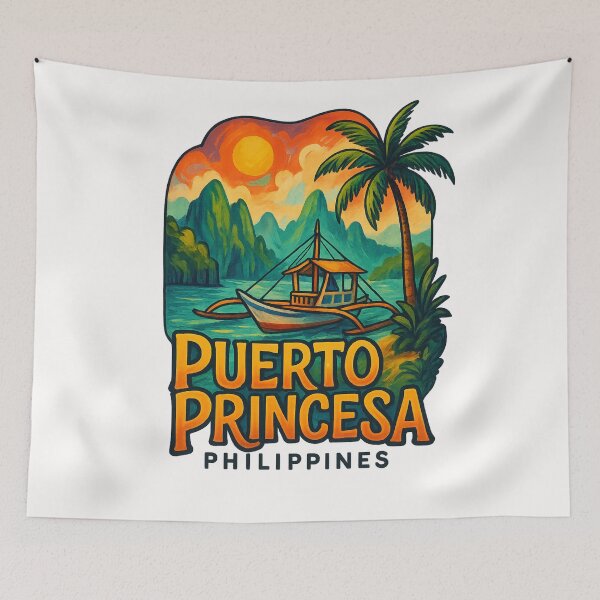 Item preview, Sunset Over Puerto Princesa, Palawan designed and sold by Places On Earth.