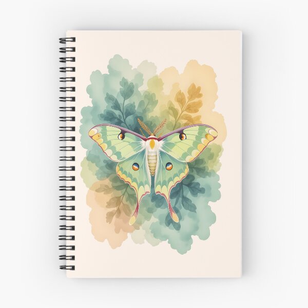 Item preview, Luna Moth Floral Botanical - Whimsical Floral Luna Moth Night Sky designed and sold by Wiss2Arts.
