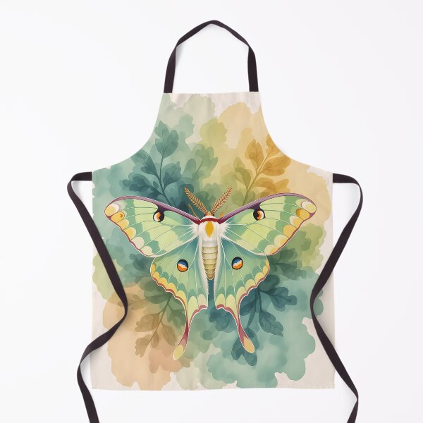 Item preview, Luna Moth Floral Botanical - Whimsical Floral Luna Moth Night Sky designed and sold by Wiss2Arts.