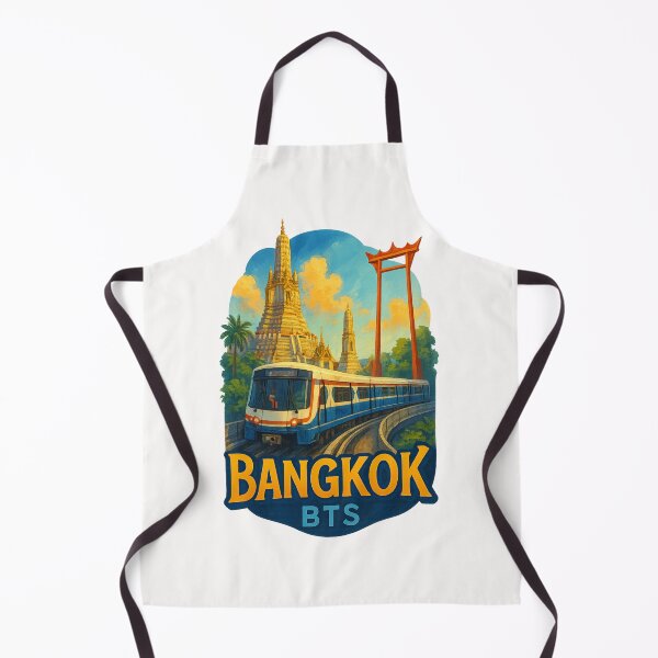 Item preview, Bangkok BTS with Wat Arun and Giant Swing designed and sold by Places On Earth.