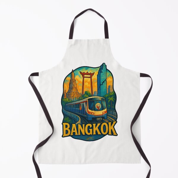 Item preview, Bangkok Transit Overlook with Landmark Skyline BTS Train designed and sold by Places On Earth.