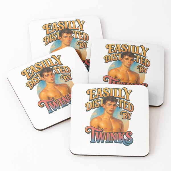 Item preview, Easily Distracted by Twinks - Retro Gay Man designed and sold by Places On Earth.