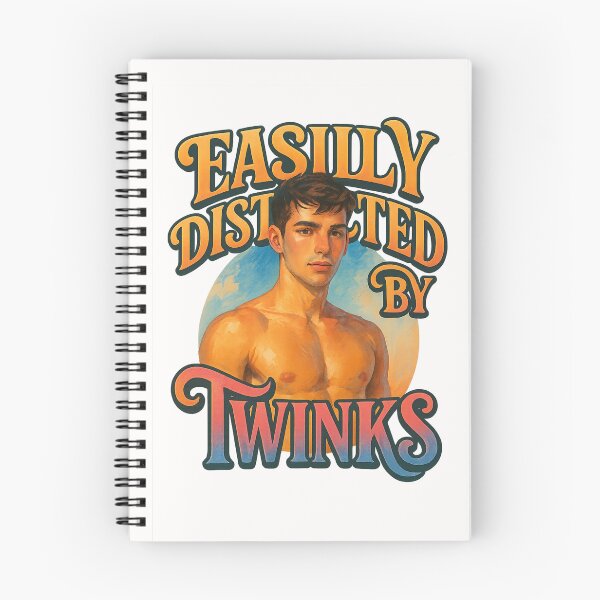 Item preview, Easily Distracted by Twinks - Retro Gay Man designed and sold by Places On Earth.