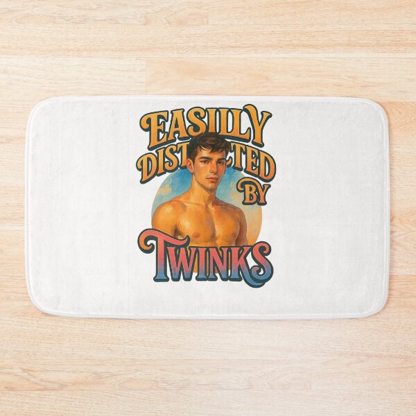 Item preview, Easily Distracted by Twinks - Retro Gay Man designed and sold by Places On Earth.