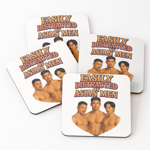 Item preview, Easily Distracted by Asian Men – Gay Trio Version designed and sold by Places On Earth.