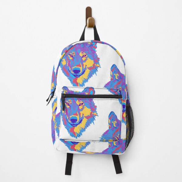 Item preview, Colorful Wolf Head Pop Art | Vibrant Animal Design designed and sold by FRACTARA.
