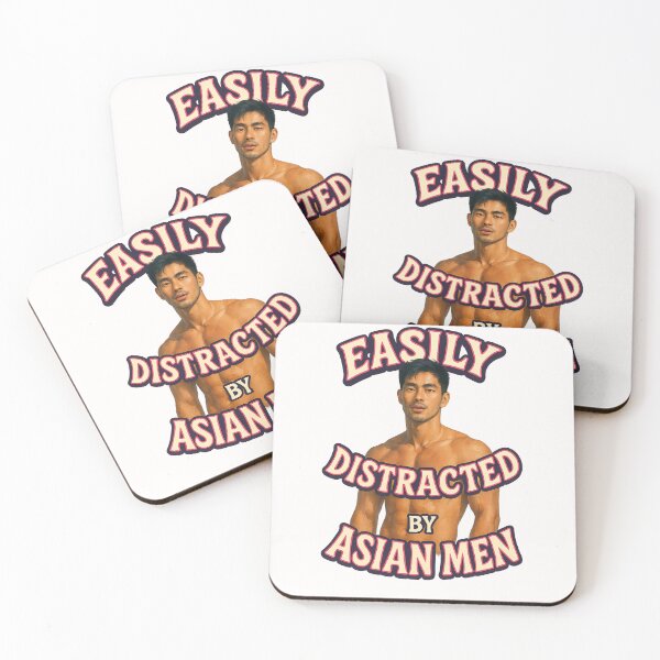 Item preview, Easily Distracted by Asian Men – Gay Identity Statement designed and sold by Places On Earth.