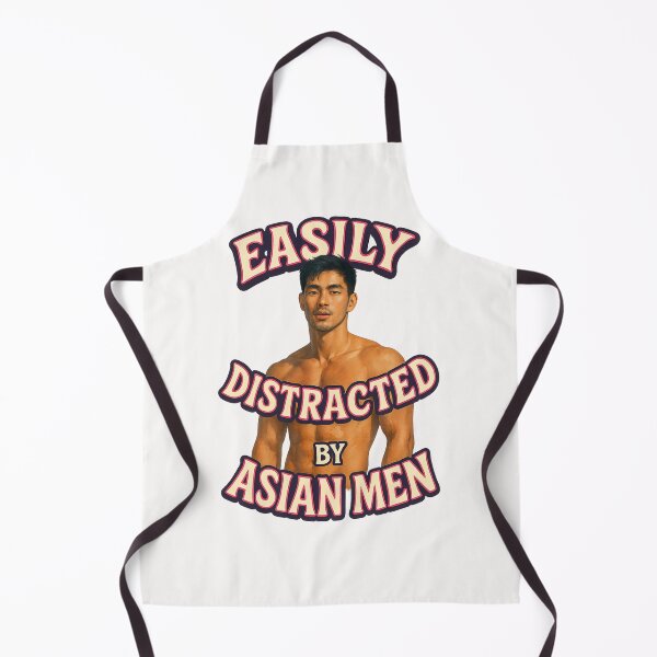Item preview, Easily Distracted by Asian Men – Gay Identity Statement designed and sold by Places On Earth.