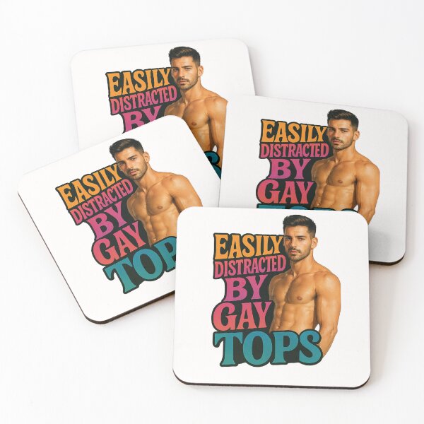 Item preview, Easily Distracted by Gay Tops – Muscle Pride  designed and sold by Places On Earth.