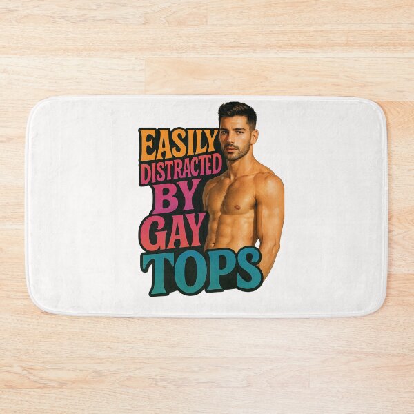 Item preview, Easily Distracted by Gay Tops – Muscle Pride  designed and sold by Places On Earth.