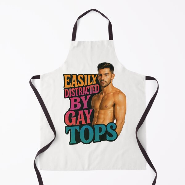 Item preview, Easily Distracted by Gay Tops – Muscle Pride  designed and sold by Places On Earth.
