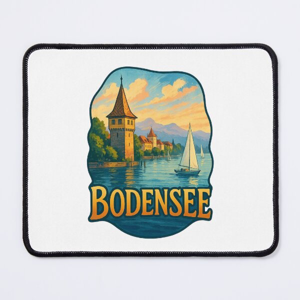 Item preview, Lake Constance Tower View, Bodensee designed and sold by Places On Earth.