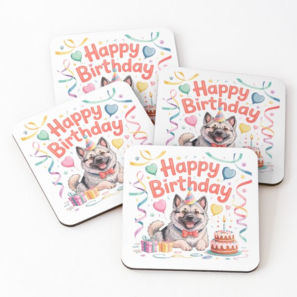 Item preview, Norwegian Elkhound Birthday designed and sold by TheAnimalZ00.