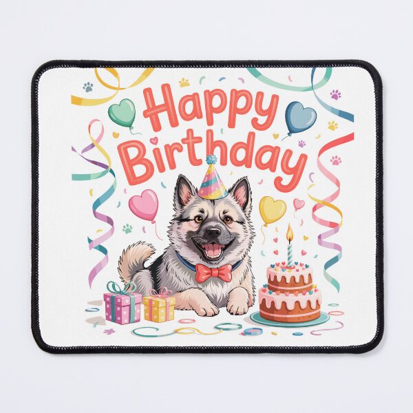 Item preview, Norwegian Elkhound Birthday designed and sold by TheAnimalZ00.