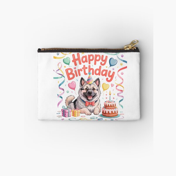 Item preview, Norwegian Elkhound Birthday designed and sold by TheAnimalZ00.