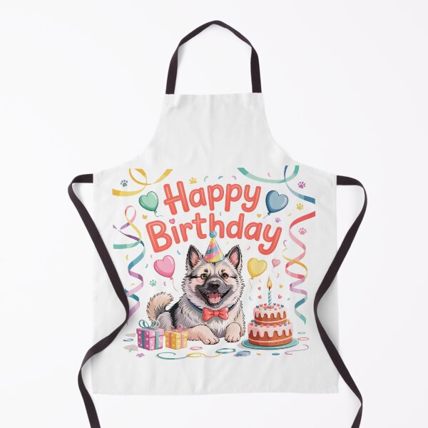 Item preview, Norwegian Elkhound Birthday designed and sold by TheAnimalZ00.