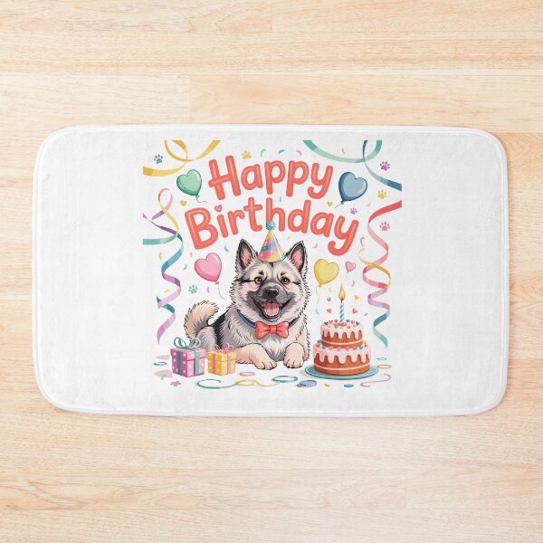 Item preview, Norwegian Elkhound Birthday designed and sold by TheAnimalZ00.