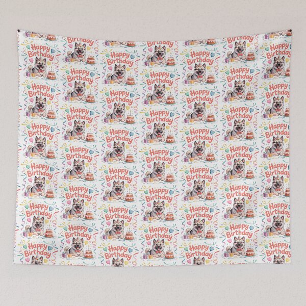 Item preview, Norwegian Elkhound Birthday designed and sold by TheAnimalZ00.
