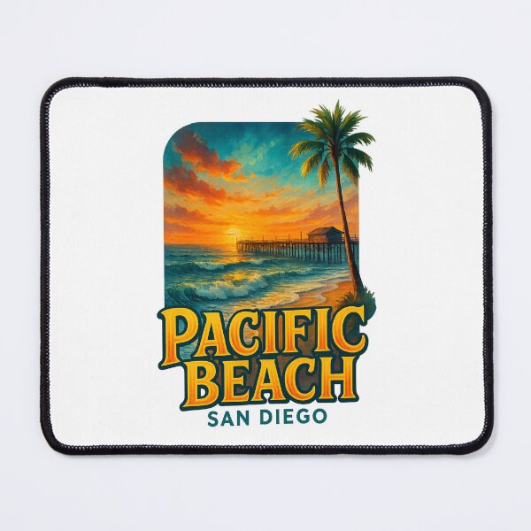 Item preview, Pacific Beach San Diego Sunset Pier designed and sold by Places On Earth.