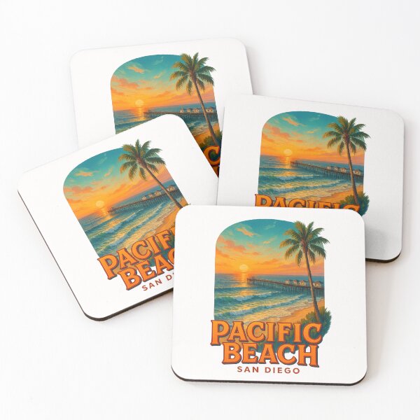Item preview, Crystal Pier and Oceanfront at Pacific Beach, San Diego designed and sold by Places On Earth.
