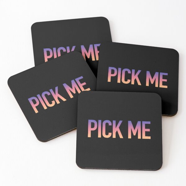 Item preview, PICK ME in sunrise gradient designed and sold by Memes N Lore .