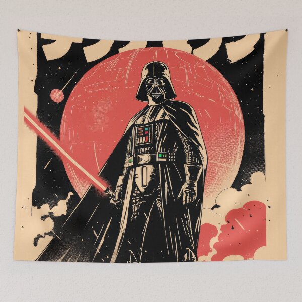 Item preview, The Dark Side Vader Vintage Poster designed and sold by AnimeArsenalPrints.