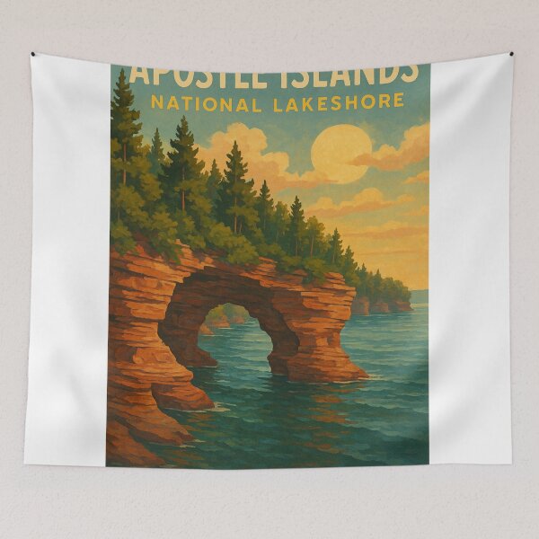 Item preview, Apostle Islands Sea Caves, Lake Superior Wisconsin designed and sold by StampMyPassport.