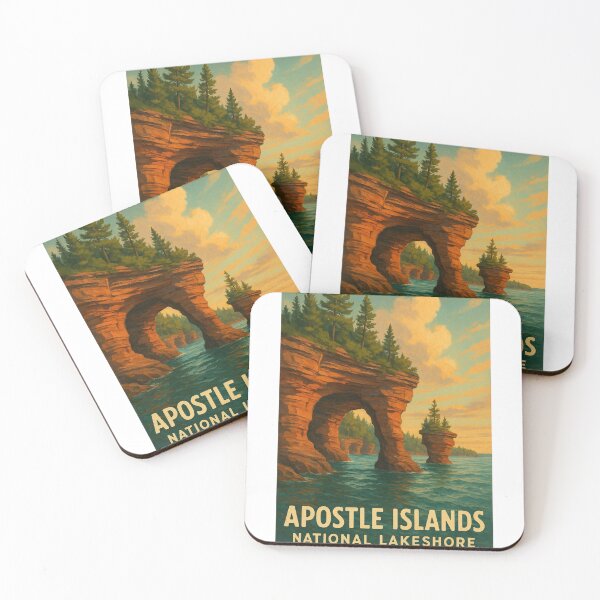Item preview, Lake Superior Cliffs, Apostle Islands Wisconsin designed and sold by StampMyPassport.