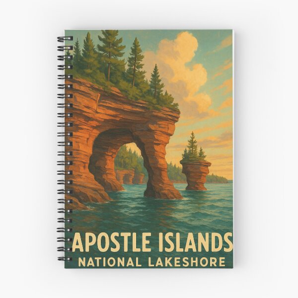 Item preview, Lake Superior Cliffs, Apostle Islands Wisconsin designed and sold by StampMyPassport.