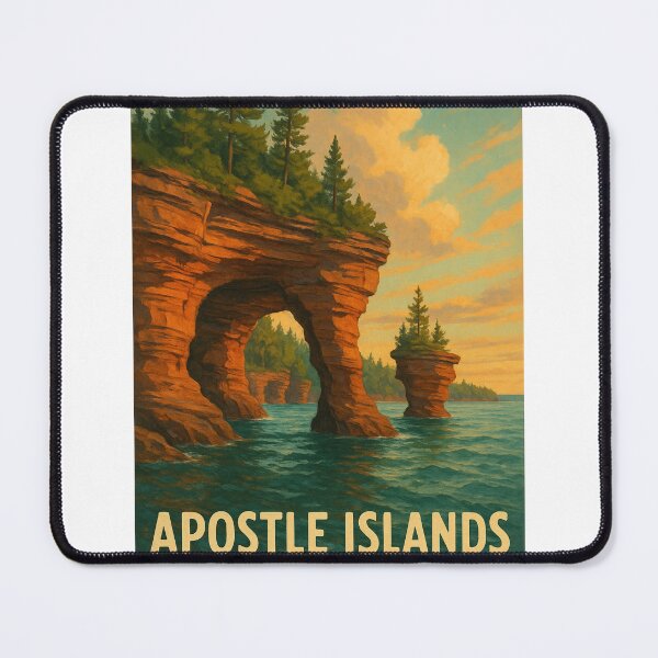 Item preview, Lake Superior Cliffs, Apostle Islands Wisconsin designed and sold by StampMyPassport.