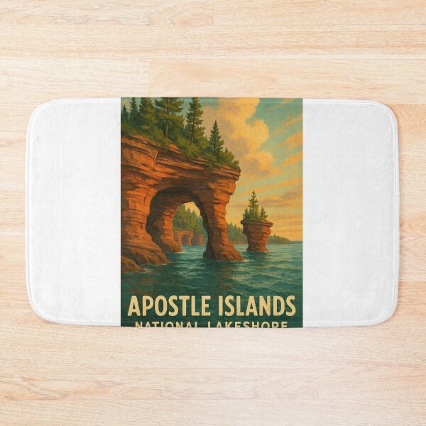 Item preview, Lake Superior Cliffs, Apostle Islands Wisconsin designed and sold by StampMyPassport.