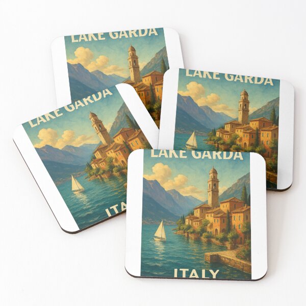 Item preview, Lakeside Village on Lake Garda, Italy designed and sold by StampMyPassport.