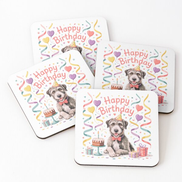 Item preview, Irish Wolfhound Birthday designed and sold by TheAnimalZ00.